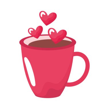 Kalpli kahve kupası.