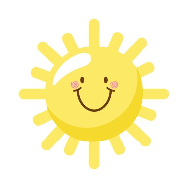 Mutlu Sun Kawaii çizgi roman karakteri