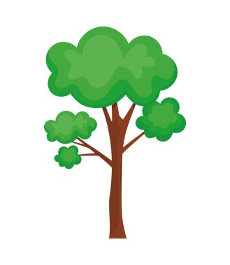 Yeşil ağaç bitkisi orman doğa simgesi