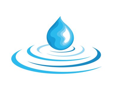 h2o damla ve dalga simgesi