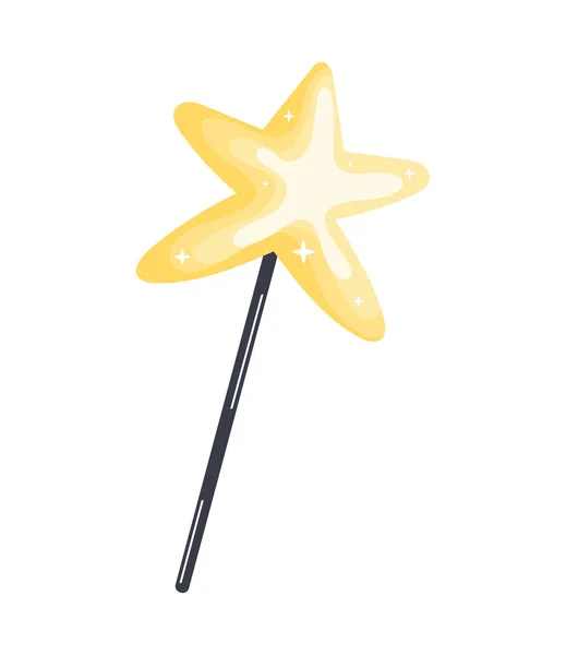 Magic Wand Star Icon — Stock Vector