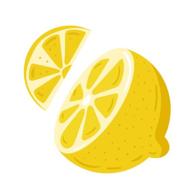 taze limon turunçgil meyve ikonu