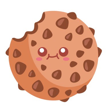 Tatlı kurabiye kawaii komik karakter