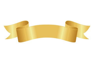 Altın kurdele çerçeve simgesi simgesi