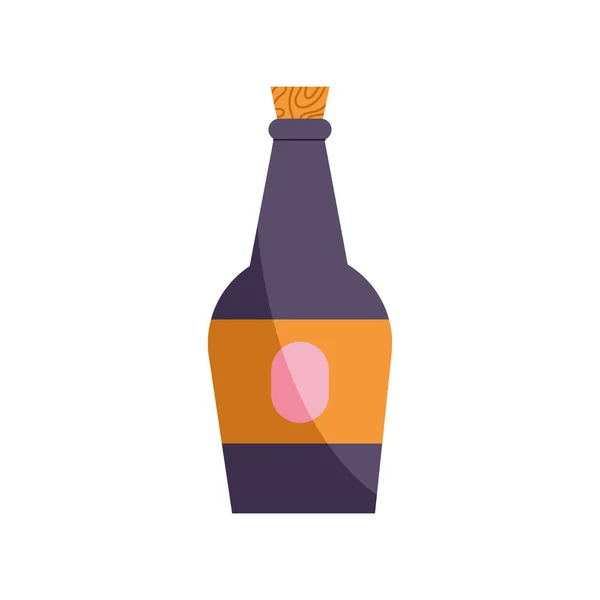 Wine Drink Purple Bottle Icon — Stock Vector
