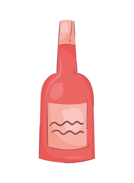 Wine Drink Red Bottle Icon — Stock Vector