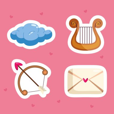 Dört Sevgililer Günü simgesi