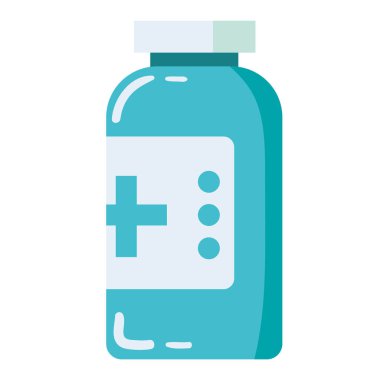 vaccine vial medical cure icon