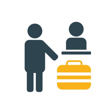 check in signal infographic icon