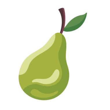 fresh pear fruit healthy icon