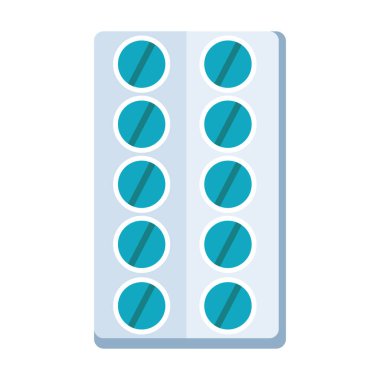 red pills in push blister icon