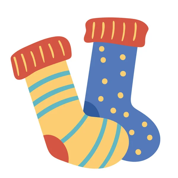 Sock Multicolor Accessory Isolated Icon — Archivo Imágenes Vectoriales