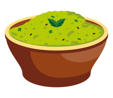 delicious guacamole mexican sauce icon