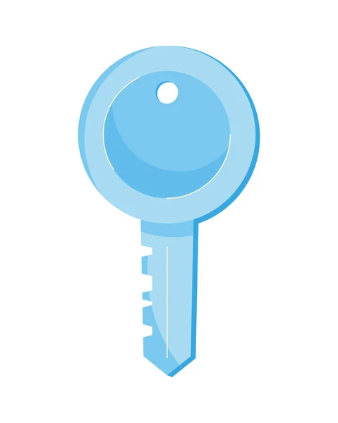 Key Door Security Isolated Icon — Vector de stock