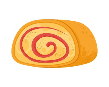 delicious sweet roll pastry product