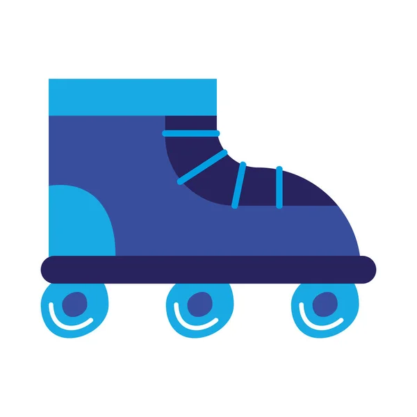 Blue Skate Roller Spor Equipment — Vetor de Stock