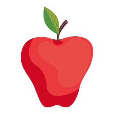 Taze elma meyvesi kırmızı simgesi