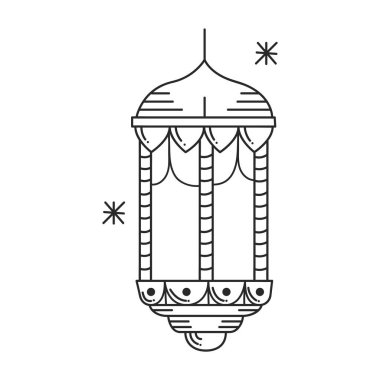 arabic lamp decorative isolated icon