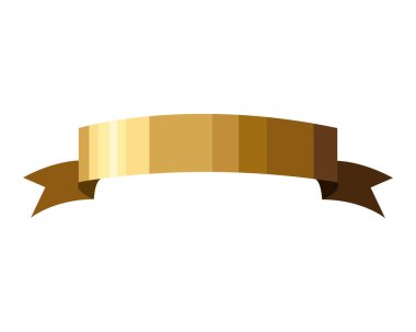 golden ribbon frame luxury icon