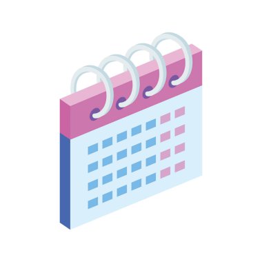 Takvim remider tarihi izole edilmiş simge