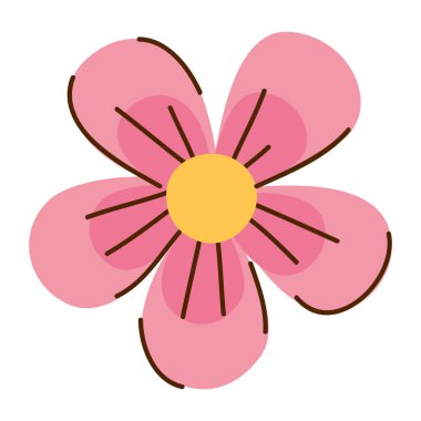 Pembe çiçek bahar mevsimi simgesi