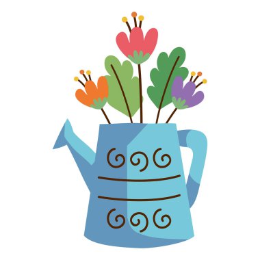 flowers spring in sprinkler icon