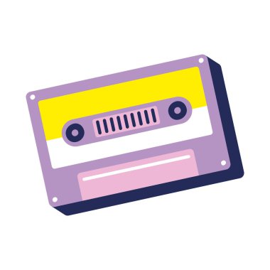 cassette retro style isolated icon