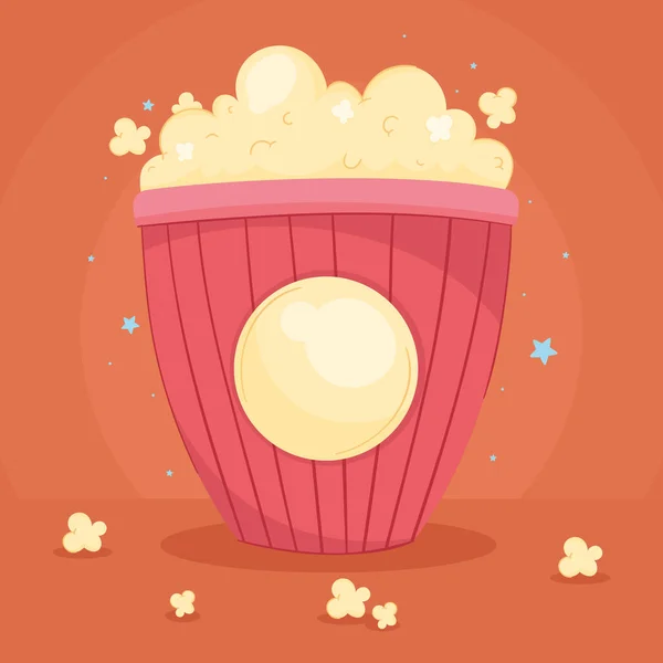 Cinema Pop Corn Food Icon — Stock Vector