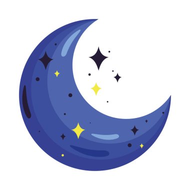 crescent moon esoteric concept icon