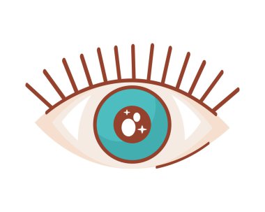 göz insan retro biçim simgesi