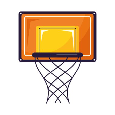 basketball basket and board icon