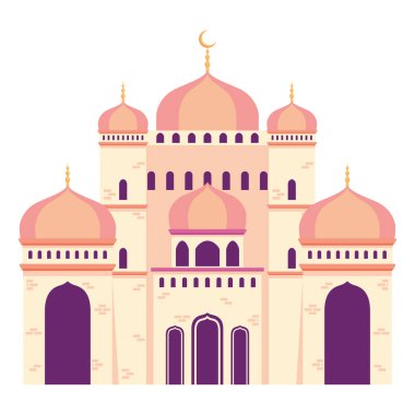 mosque facade islamic traditional icon