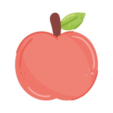 Taze elma meyvesi kırmızı simgesi