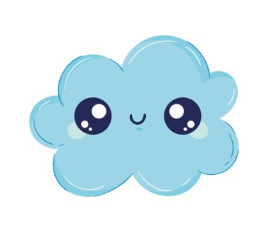 cloud sky floating kawaii character