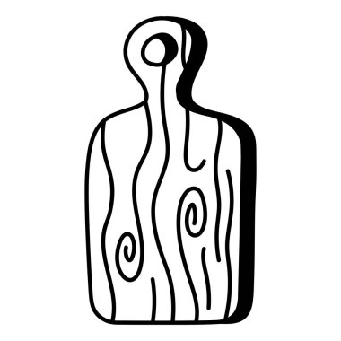 Mutfak ahşap çatal bıçak simgesi