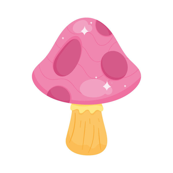 cute pink fungus garden plant