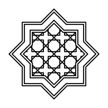 star arabic frame line style