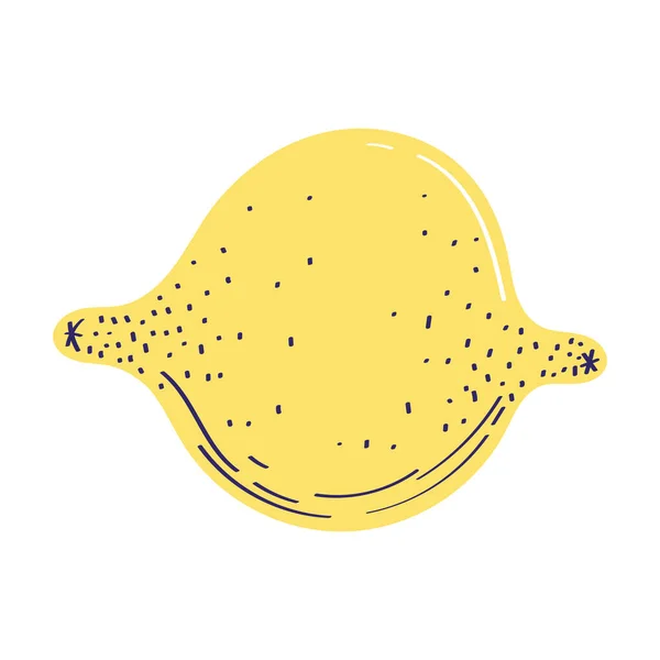 Fresh Lemon Fruit Healthy Icon — ストックベクタ