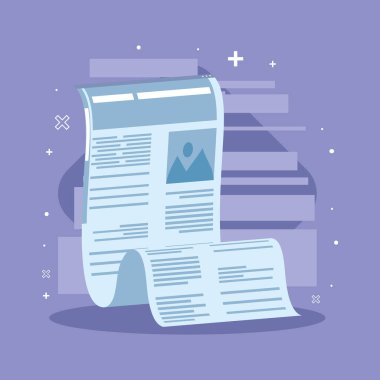 blogging template document isolated icon