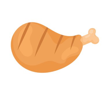 chicken thigh grill food icon