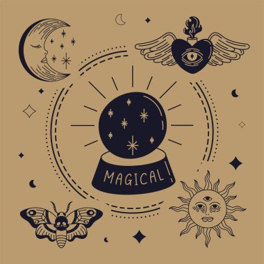 five alchemy sketch set icons