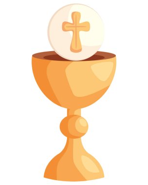 chalice with communion sacred icon