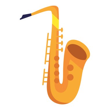 saxophone instrument musical icon isolated