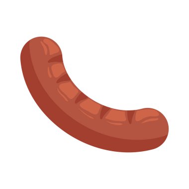 sausage grill food isolated icon