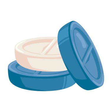 blue capsules medicine drug icon