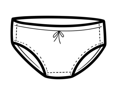 panty clothes doodle style icon