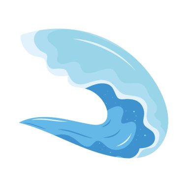 sea blue wave isolated icon