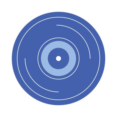 blue vinyl disk music tech