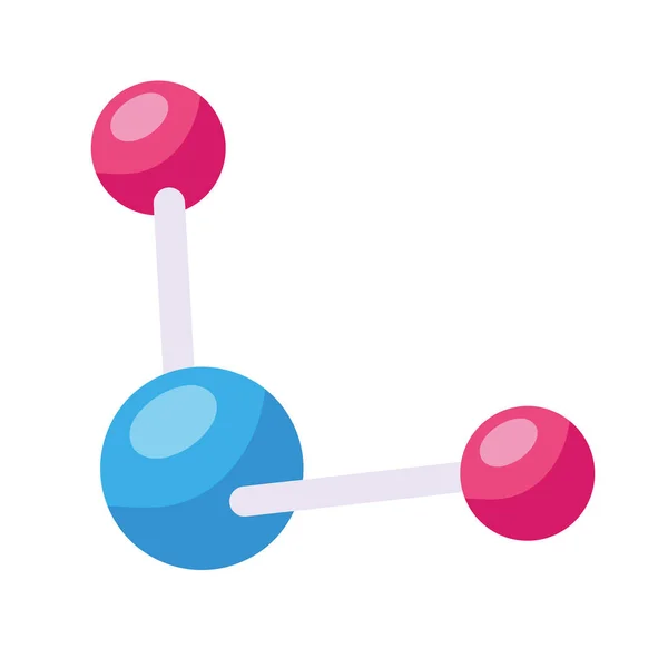 Molekula Věda Laboratoř Izolované Ikony — Stockový vektor