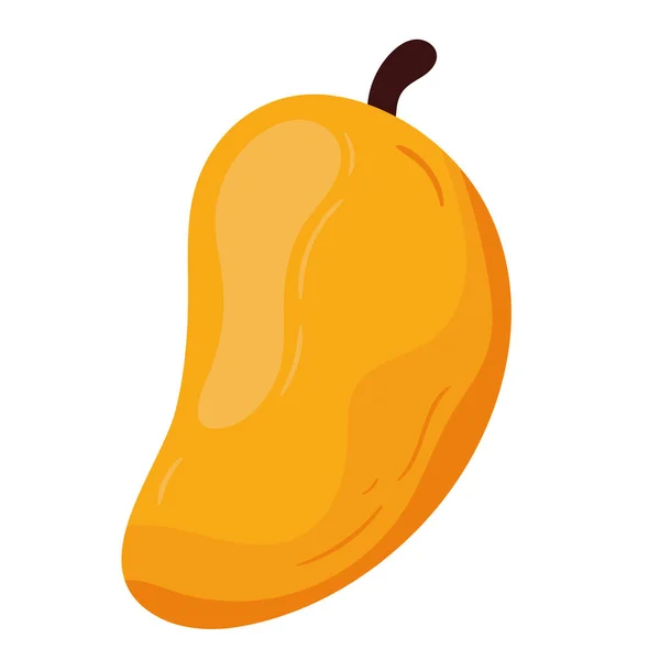 Fruta Fresca Mango Icono Saludable — Vector de stock